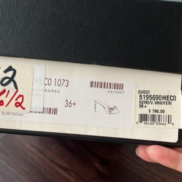 Gucci Sylvie web bow leather mules heels - Picture 8 of 9